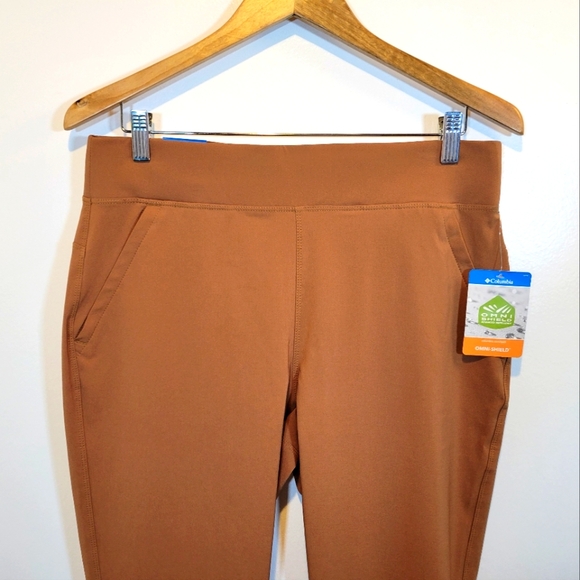 Columbia Anytime Slim Pull On Pants Women's Light Brown - Picture 2 of 15